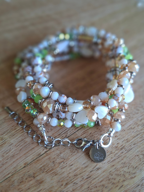 Double Strand Waist Adornment - Lime Green
