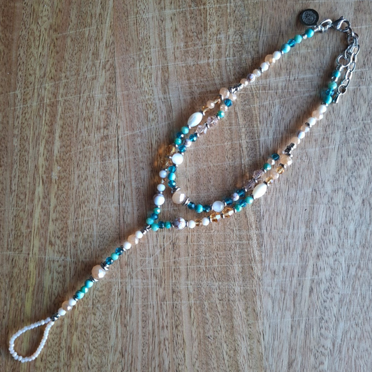 Barefoot Beach Sandals - Teal & Turquoise